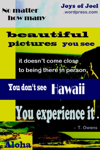 quotes and photos about hawaii, joys of joel travel writings, life and travel photography, aloha