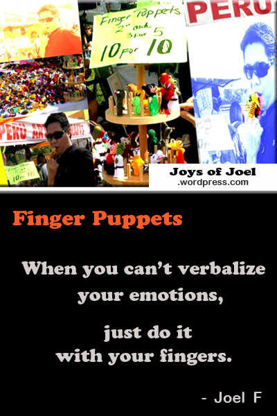 finger puppets, joys of joel quote about child plays, kids play tool