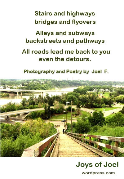 stairs and highways, a poem about life, love and home, joys of joel poems, beautiful poem